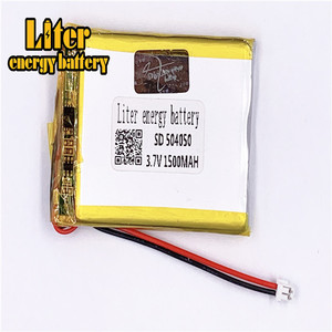 Plug 1.5-2 P lithium polymer battery 504050 3.7 V 1500 mah li-polymère battery lipo battery with wire lead - Product Image 2