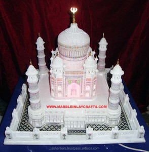 Taj Mahal en marbre blanc, modèle en vogue, italien - Product Image 1