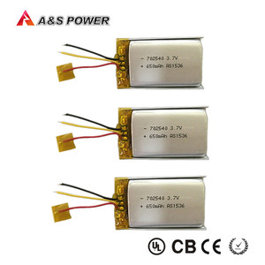 <span class=keywords><strong>3</strong></span>,7 V 1500 mAh 853450 batería lipo de litio pequeña batería de polímero Li-ion con KC/IEC/certificado UL - Product Image 6
