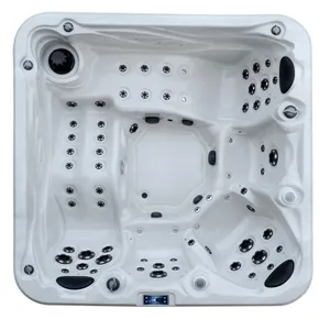 hot sale 5 Person Outdoor Large Plastic Whirlpool Massage Bathtub Hot Tubs with 2 lounge seats