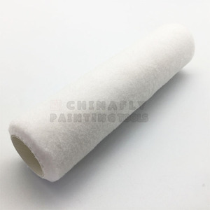 Ctperc008 Groothandel 9 "Pluisvrije Hoge Dichtheid Witte Kleur Gebreide Polyester Epoxy Verf Roller Cover En Verf Roller - Product Image 1