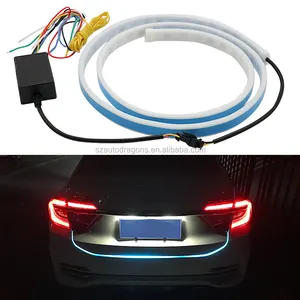 ADT47.6インチRGBカラフルな流れるLEDトランクストリップ車のトランクダイナミックブリンカーLEDターンライトテールライトLEDDRLライト