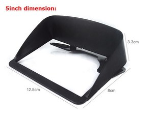 Direct Shopping 4.3\" 5\" 6\" 7\" <strong>Car</strong> Sunshade Navigator GPS Sunshield <strong>Visor</strong> with Hook No Reflective for Automobiles - Product Image 4