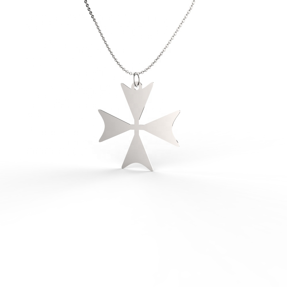 maltese cross pendant