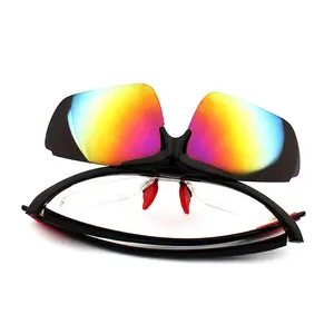 DLX821 UV400 Men Cycling Dropshipping Sun Glasses Sport Sunglasses Flip Over Sports Eyewear