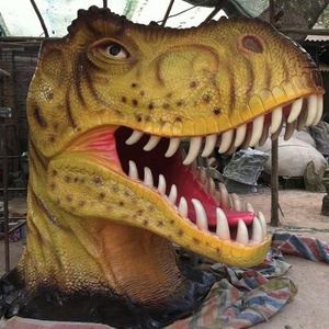 Fiber de verre de jeux dinosaure <span class=keywords><strong>t</strong></span>-<span class=keywords><strong>rex</strong></span> <span class=keywords><strong>t</strong></span>ête statue - Product Image 4