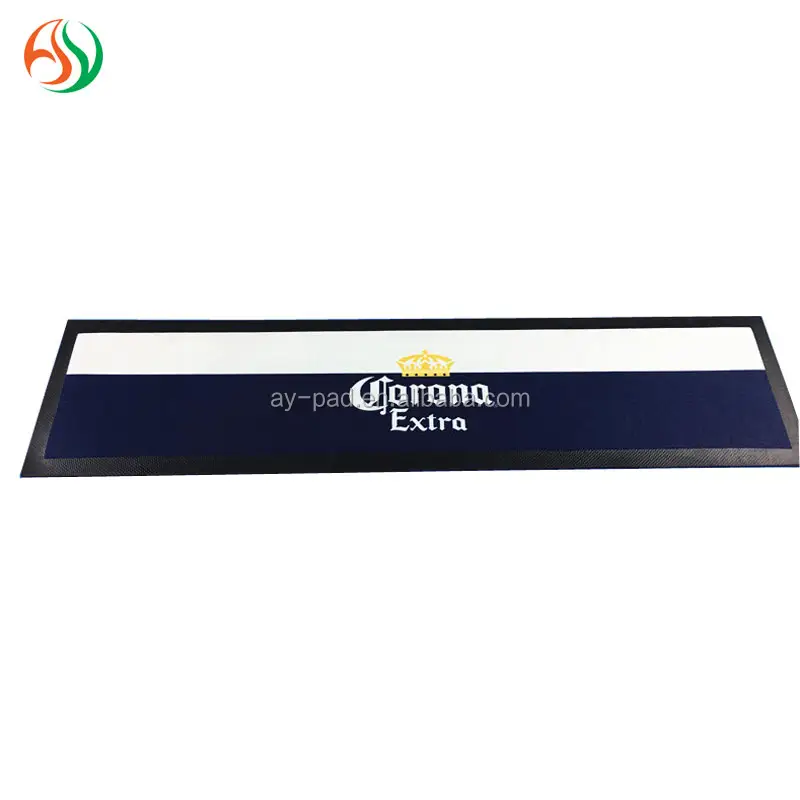 AY OEM Designs Bar Bier Tropf matte Silikon Bar Mat Bordered Bar Runner, Trinkhalme für Barware, Nitril Gummi Bar Runner