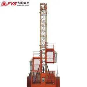 Outside construction site lift elevator safety equipment