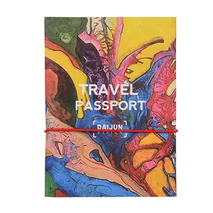 2019 Custom Logo Blocking Passport Holder Cover TYVEK Paper Passport Wallet for man