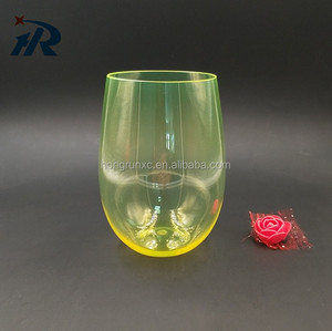 <span class=keywords><strong>Incassable</strong></span> 450ml <span class=keywords><strong>Personnalisé</strong></span> Coloré en <span class=keywords><strong>plastique</strong></span> <span class=keywords><strong>verre</strong></span> à vin - Product Image 4