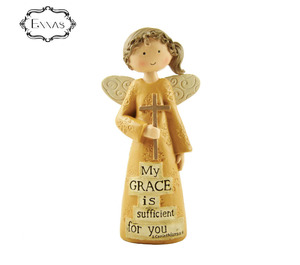 Polyresin enfeites De Natal Do Anjo da PAZ/ALEGRIA/SILENT NIGHT ANJOS - Product Image 6