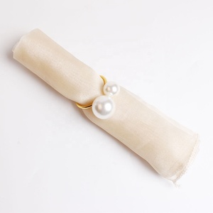 Pearl anelli di Tovagliolo Fibbia Cerchio Anelli di Tovagliolo Cerchio di Tovagliolo Tovagliolo Holder per la Cerimonia Nuziale Hotel Forniture Decorazione Della Tavola, <span class=keywords><strong>Oro</strong></span> - Product Image 5