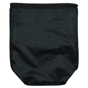 Sac à cordon personnalisé en polyester imprimé avec logo de marque, sac à dos à cordon noir - Product Image 3