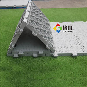 Dalles de terrasse en plastique PP à emboîtement antidérapantes et imperméables pour événements en plein air, utilisation en <span class=keywords><strong>garage</strong></span> - Conception graphique, protection du gazon, chapiteau - Product Image 2