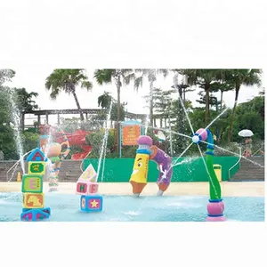 Hot koop aqua splash pad jet streamen speeltuin waterpark apparatuur speciale ontwerp fontein voor koop