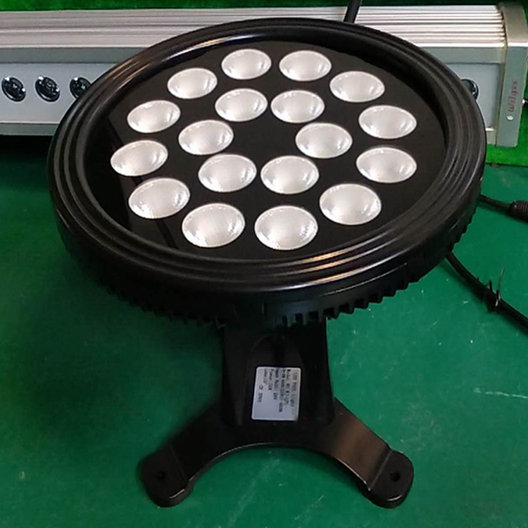 Swimming Pool Underwater LED Lights IP68 Waterproof Round Shape Dia 230mm DMX RGBW 4 in 1 18x4W Ultra Bright Fountain Lamps