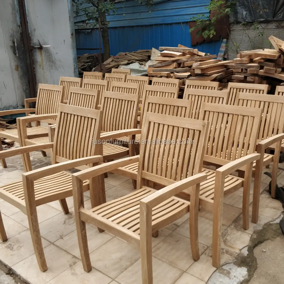 Professionale Produttore Patio teak telaio Giardino set da pranzo mobili da giardino