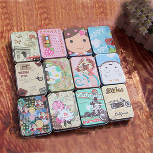 Various patterns 90*65*25mm jewellery sweets waterproof vintage <strong>tea</strong> cake cookies small custom metal <strong>box</strong> - Product Image 6