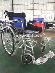 Silla de ruedas de aluminio ligera portátil, tela de nailon de malla para rehabilitación de AJ-102L, a la venta
