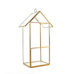 Commercio all'ingrosso di Vetro irregolare oro geometrica Terrario per tavolo di piante succulente planter - Product Image 2