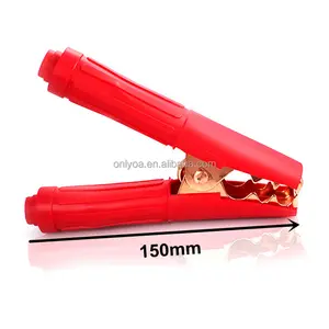 Insulated 500A heavy duty alligator clip crocodile clamp for car battery electric test