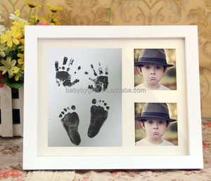 Nouveau-né bébé <span class=keywords><strong>souvenir</strong></span> 2016 meilleur vente handprint et <span class=keywords><strong>empreinte</strong></span> cadre kit d'encre pad - Product Image 4