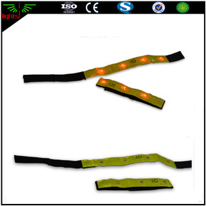 Courroie de bras lumineuse réfléchissante et élastique à LED, pour la sécurité, la randonnée, m - Product Image 4