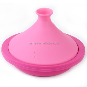 Vaporera <span class=keywords><strong>de</strong></span> Silicona Tajine <span class=keywords><strong>de</strong></span> 2L, Ecológica, Certificada por LFGB, Apta para Microondas, con Tapa, Utensilio <span class=keywords><strong>de</strong></span> Cocina - Product Image 1