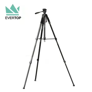 Camera Tripod Manufacturers TS-LT207B 180cm High Quality Photo Tripod Camera Lightweight Tripod Camera DSLR Silver Black Traveler Tripod Camera Compact