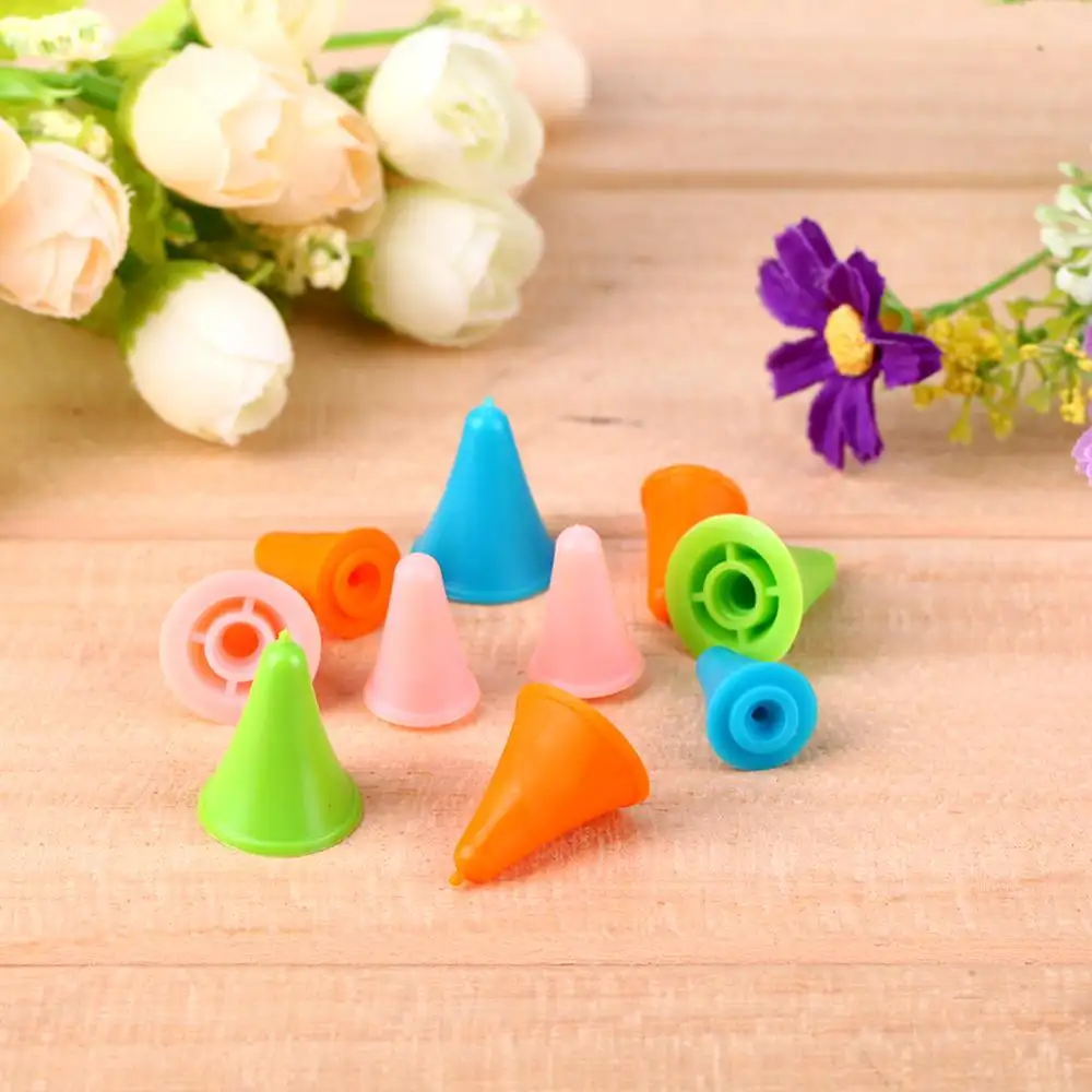 Rubber Cone Shape Knitting Needles Knitting Cap Tips Point Protectors in 2 Sizes for Knitting Craft Sewing Accessories