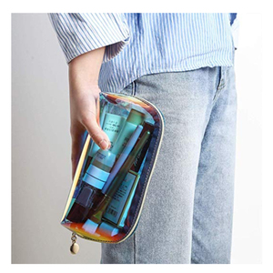 Vendite calde TPU Olografica <span class=keywords><strong>Trasparente</strong></span> Del Sacchetto di Frizione Del Sacchetto di Trucco Delle Donne Ologramma <span class=keywords><strong>Trasparente</strong></span> Piccolo Impermeabile Borsa Da Toilette Cosmetici - Product Image 6