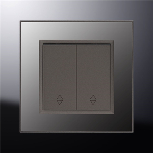 2 Gang 2 manera europea eléctrico interruptor de pared, interruptor de la luz - Product Image 1
