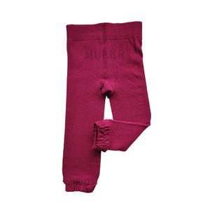 Leggings térmicos con volantes para mujer-Medias gruesas de invierno con detalle de tobillo con volantes y colores sólidos - Product Image 1
