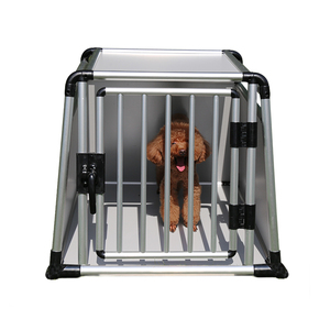 Fabriqué en Chine usine vente directe simple transport de porte en aluminium chien cage Offre Spéciale