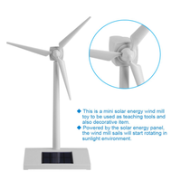 Gelsonlab HSTM-001 Mini éolienne solaire jouet, modèle d'éolienne de bureau, éoliennes solaires pour jouet éducatif