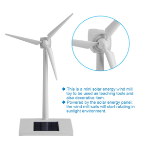 Gelsonlab HSTM-001 Mini éolienne solaire jouet, modèle d'éolienne de bureau, éoliennes solaires pour jouet éducatif - Product Image 3