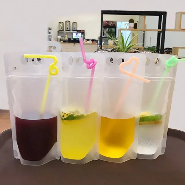 Custom Printing Plastic Juice Drink Bag Manufacturers/プラスチックStraw Bag/カプリパンツSun Fruit Juice Pouch