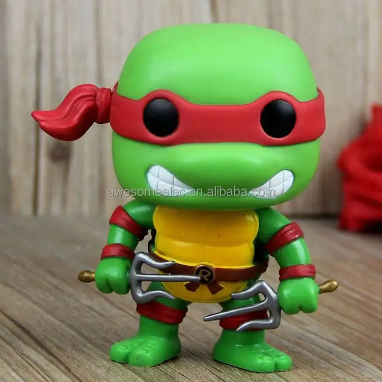 2017 Mini Qute Fumetto TMNT Funko Pop, Teenage Mutant Ninja Turtles Figura, di alta Qualità Giocattoli IN PVC Per I Regali
