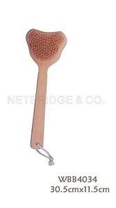 Wooden bath cleaning brush with long handle - Product Image 1