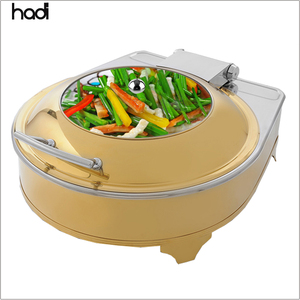 Nhà Hàng Ấn Độ Thiết Bị Nhà Bếp Điện Sưởi Ấm Đầu Bếp Trong Món Ăn 6L Nhà Hàng Buffet Chainer Vàng Thực Phẩm Ấm Hơn - Product Image 5