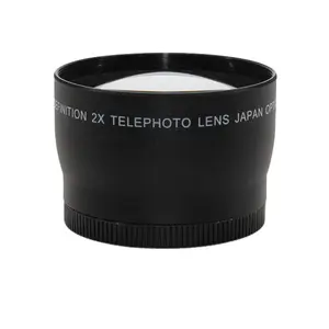 camera lens of 2.0x 52mm telephoto lens for video camera