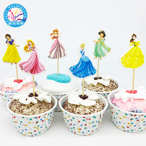 Nuove idee di prodotto 2019 Delle Ragazze di compleanno decorazione del partito del fumetto della principessa nuovi prodotti rifornimenti del partito cake topper - Product Image 4