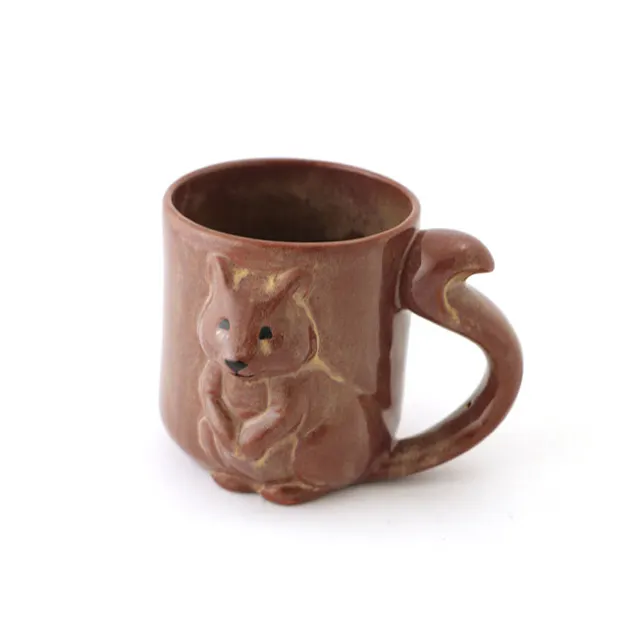 Wholesale Handmade 3 D Ceramic Squirrel Mug