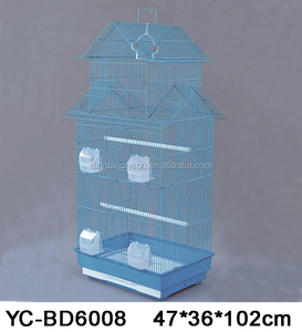 Satılık yetiştiriciliği için büyük el yapımı kuş  tel örgü kafes metal papağan kafes pet ucuz kafes - Product Image 2