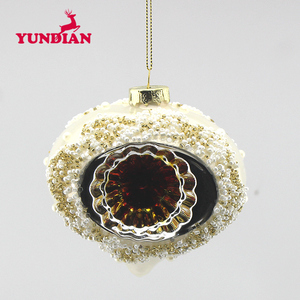 Baoyding — verre suspendu en forme de boule de noël, décoration suspendue, vente en gros, 15 pouces - Product Image 2