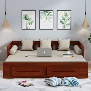 <strong>Folding</strong> <strong>Sofa</strong> <strong>Bed</strong> Push-Pull Small Family Multifunctional 1.5M Modern <strong>Sofa</strong> <strong>Bed</strong> - Product Image 4