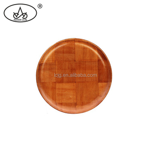 Alto rendimiento ecológico alimentos madera placa redonda al por mayor - Product Image 5