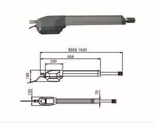<span class=keywords><strong>Prix</strong></span> du moteur de porte électrique Ac220V automatique de haute qualité Ouvre-porte pivotant - Product Image 4