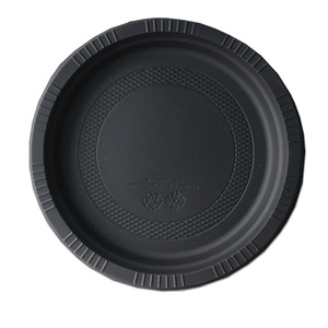 9'' disposable bioplastic cornstarch round plates
