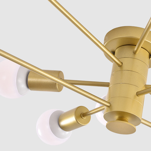 Blanco cálido 6 bombillas E26 KC certificado luz de techo hogar Decoración escandinavo lámpara - Product Image 6